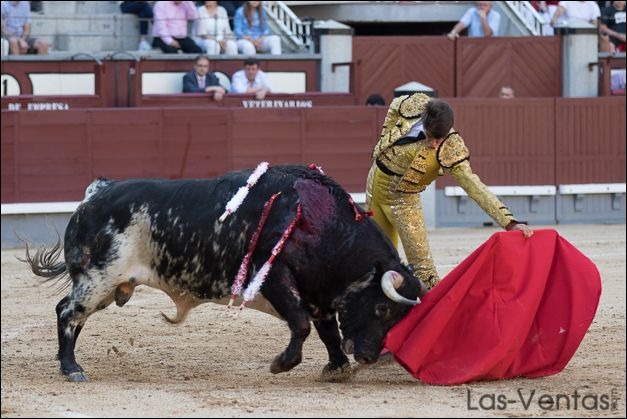 Carballo la cara y la cruz frente a la floja novillada en Las Ventas