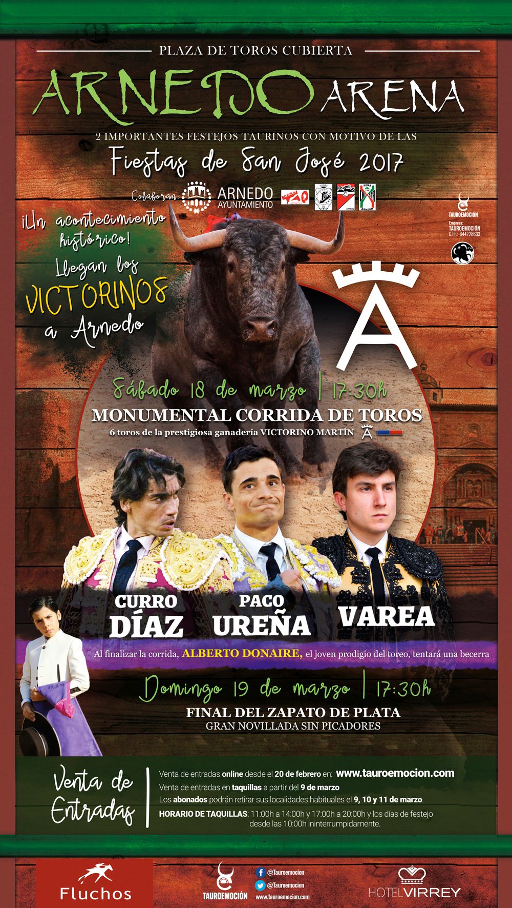 Tauroemoción presenta Victorinos con Curro Díaz, Ureña y Varea en Arnedo