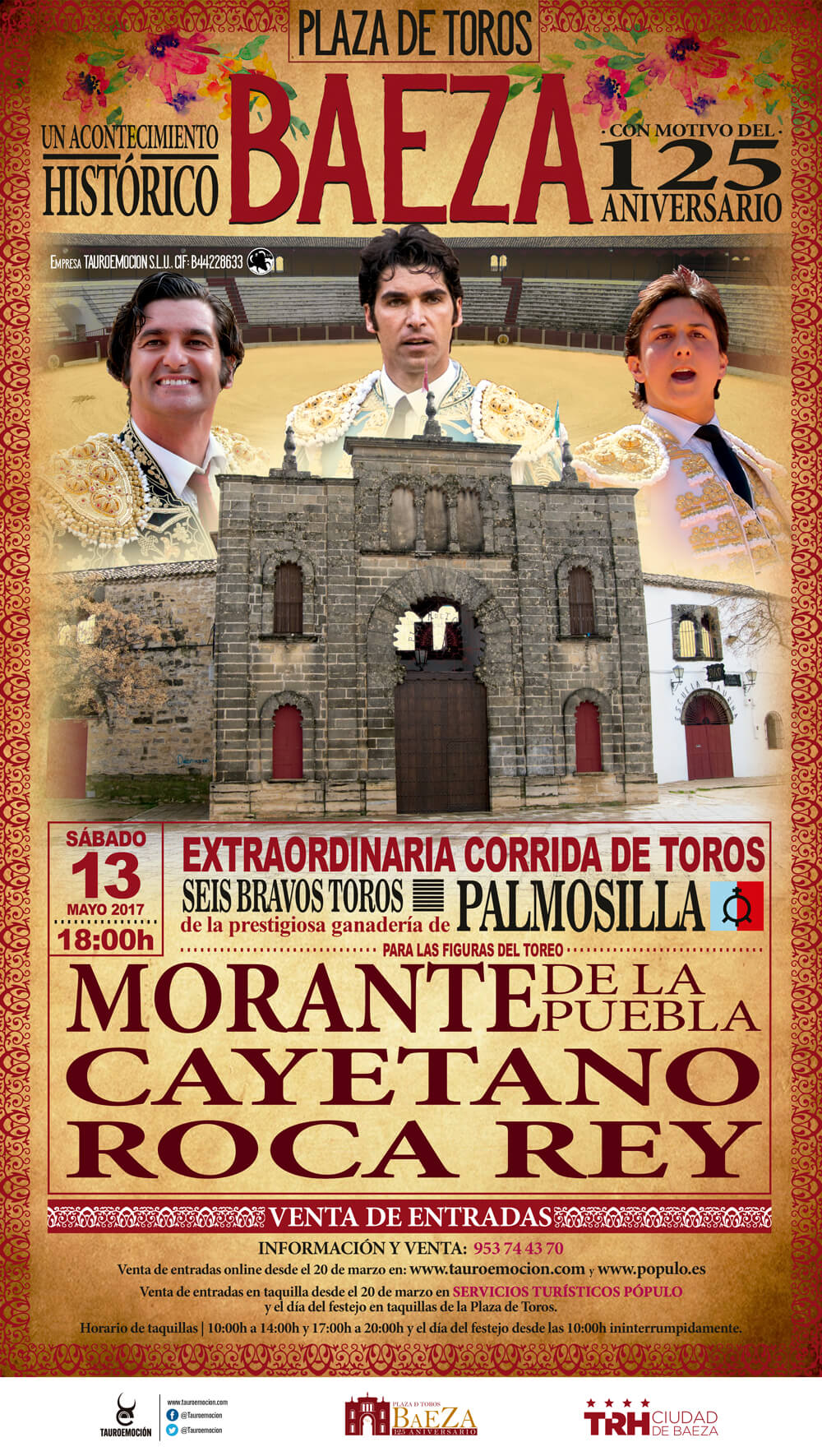 Morante, Cayetano y Roca Rey en Baeza