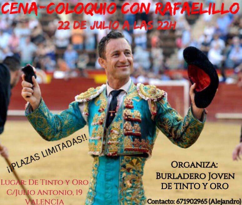 Cena-coloquio de Burladero Joven con Rafaelillo