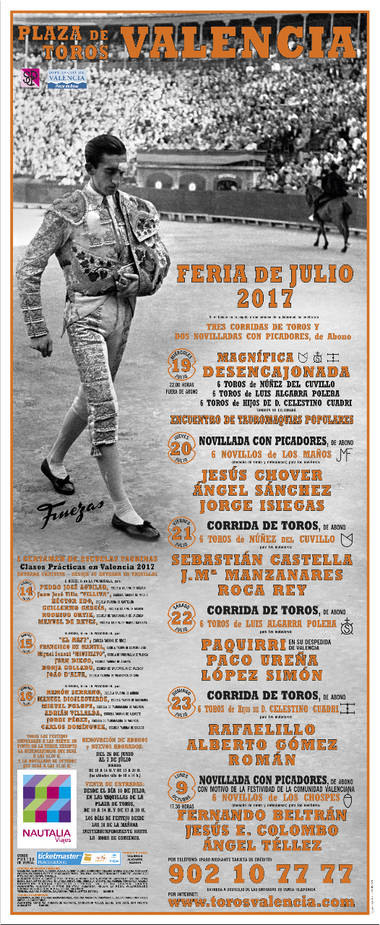 La Feria de Julio en Valencia con carteles