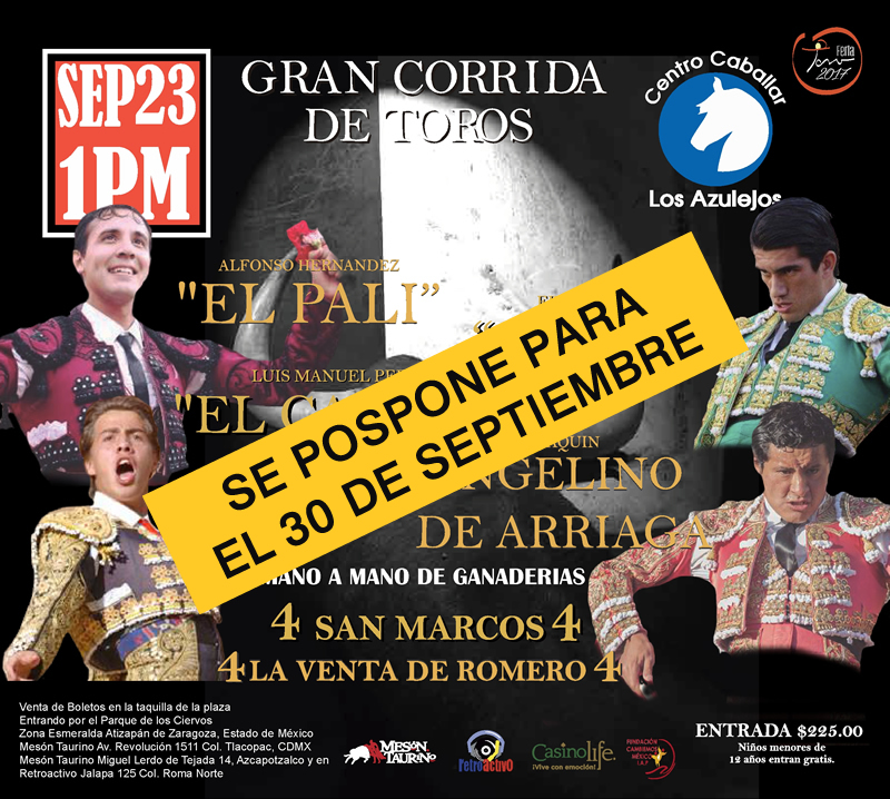 La recaudación del domingo en La México destinada a los afectados por el terremoto