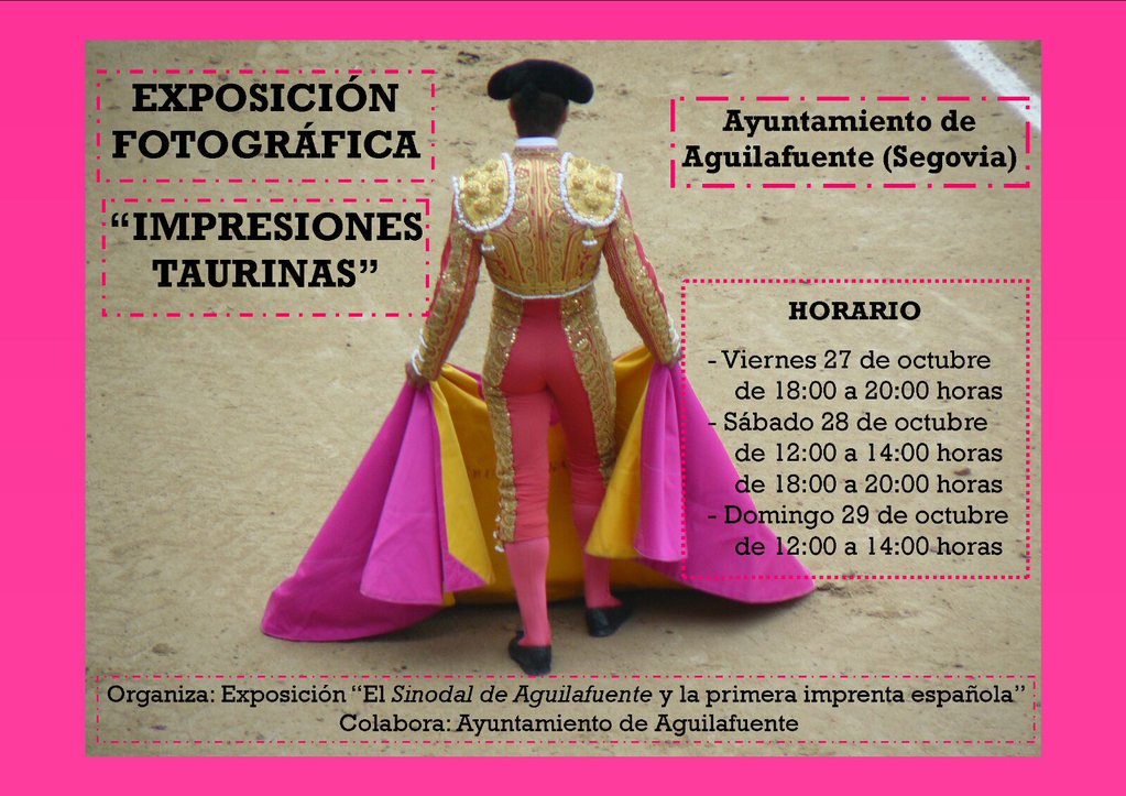 Aguilafuente e «Impresiones taurinas» aúnan toros, literatura y solidaridad