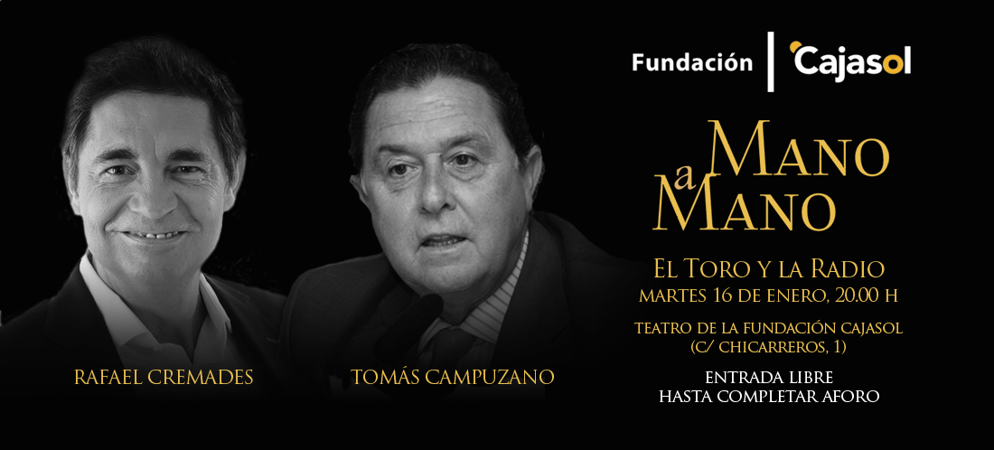 Tomás Campuzano y Rafael Cremades, mano a mano en la Fundación Cajasol