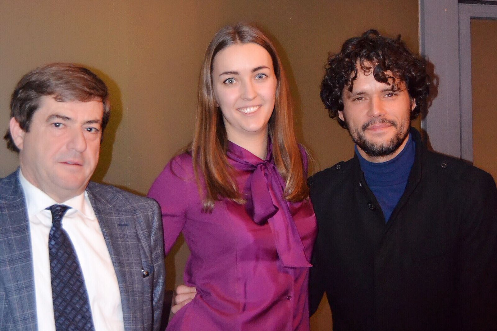 Miguel Abellán y su nuevo apoderado en las tertulias de Club Taurino de Rusia