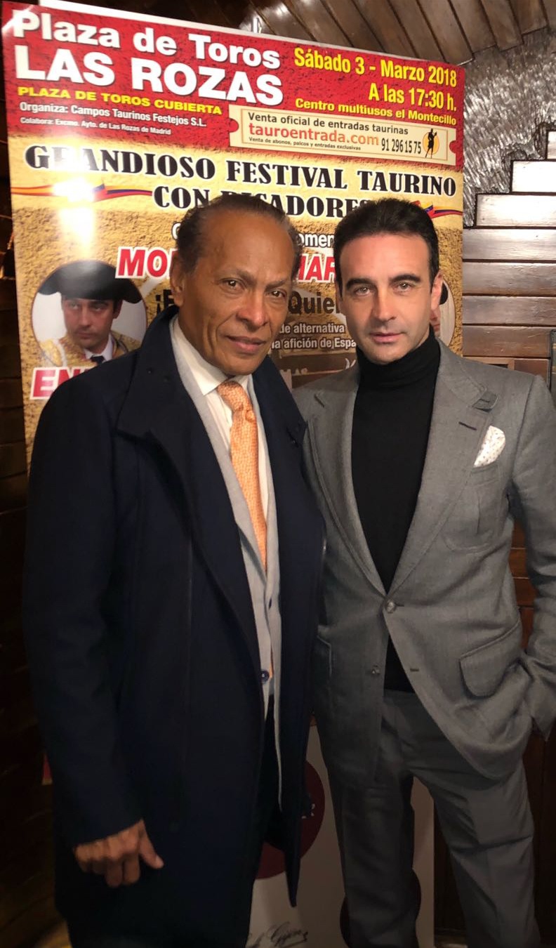 Enrique Ponce en la presentación del festival de Morenito de Maracay