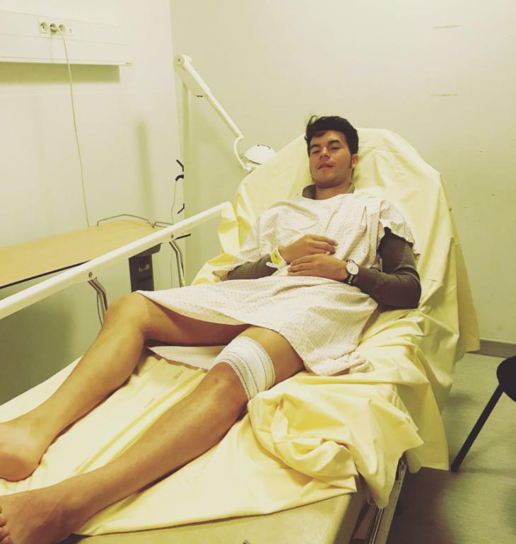 Manolo Vengas, 10 cm de cornada en la pierna