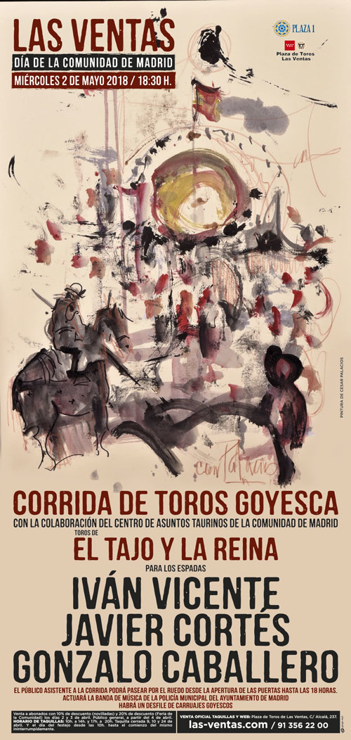 César Palacios ilustra el cartel de la Goyesca del 2 de mayo