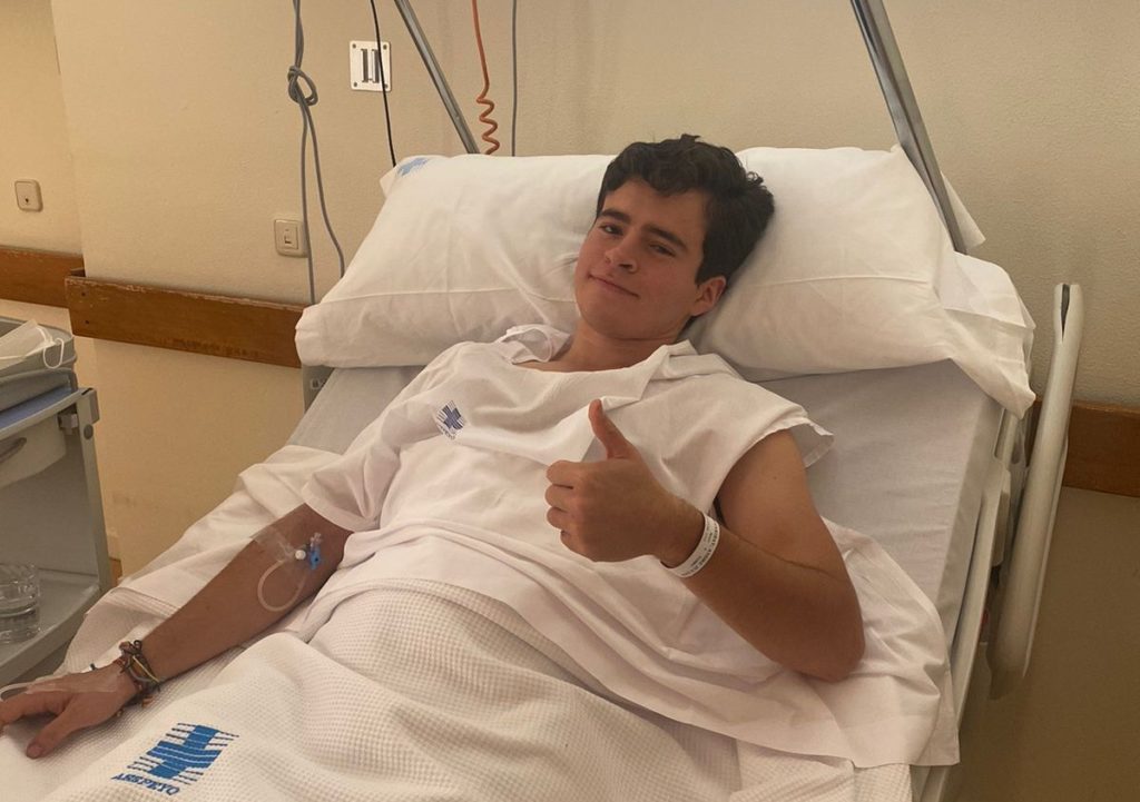 Julián Garibay, en el hospital tras la cornada de Moralzarzal
