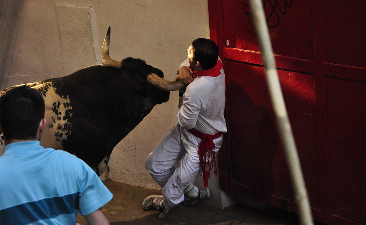 El encierro del aÃ±o 2009 en San FermÃ­n por los toros de Miura aÃºn se recuerda