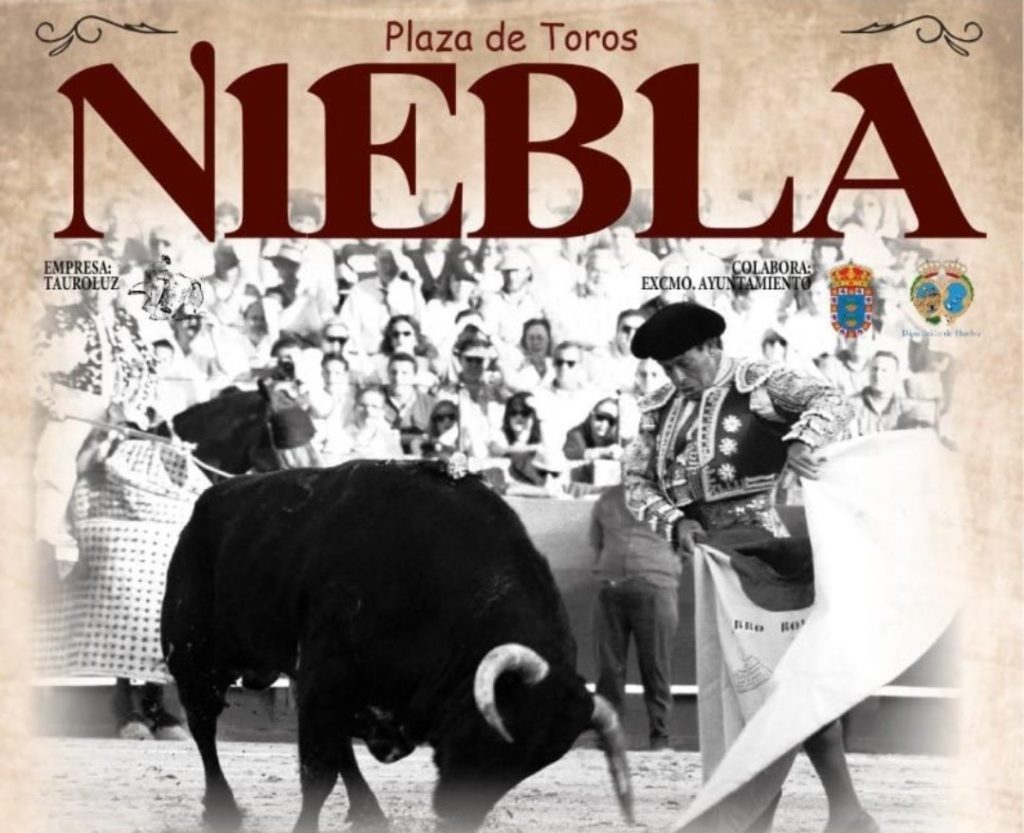 cartel de toros corrida de toros Alfonsina 2023 en Niebla