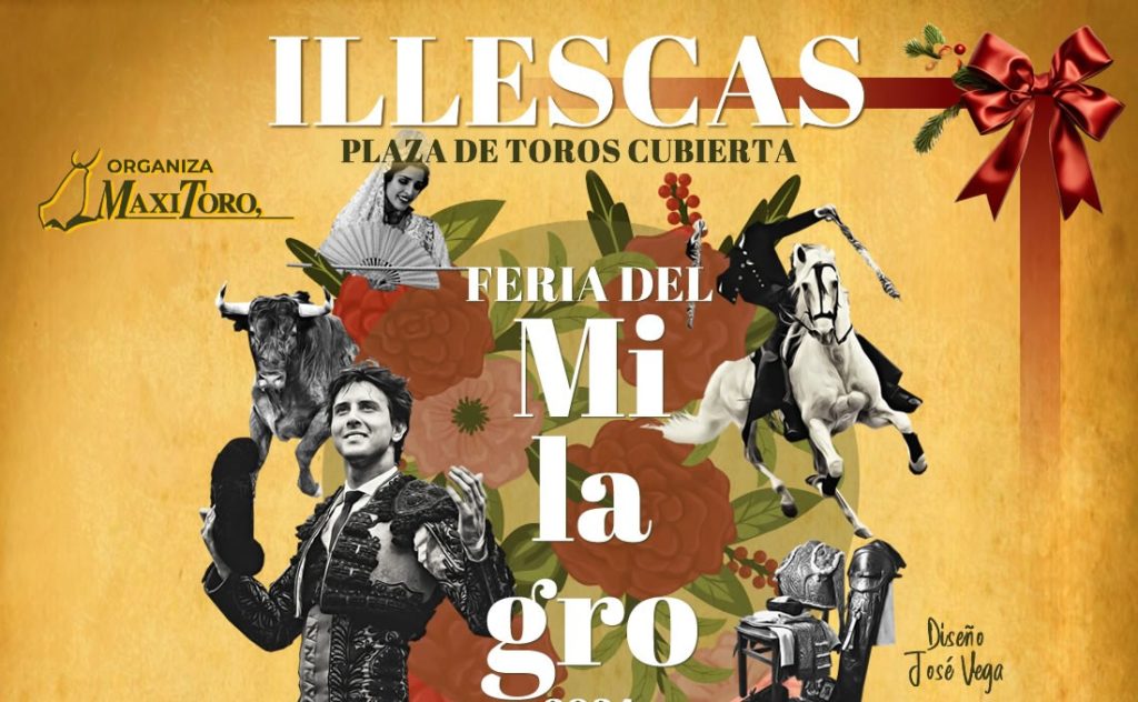 cartel toros feria taurina Milagro Illescas  2024